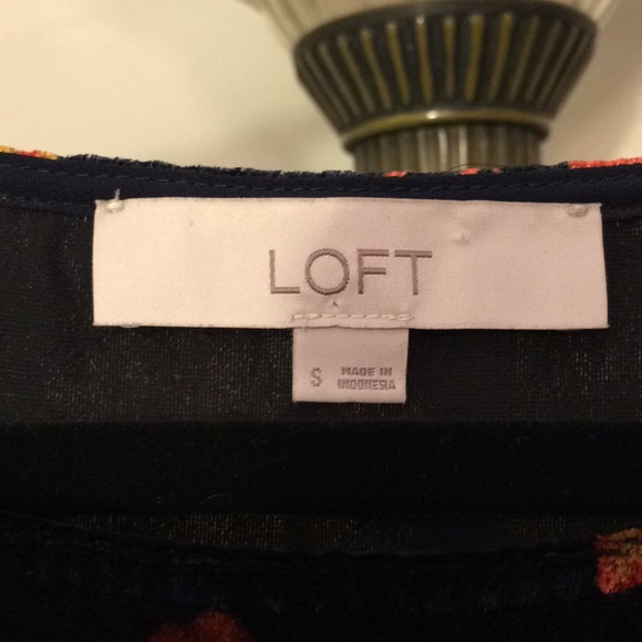 Loft Floral Velvet Cold Shoulder Dress - Picture 4 of 4